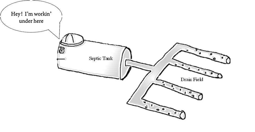 septic tank cartoon