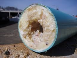 Grease clogging pipe